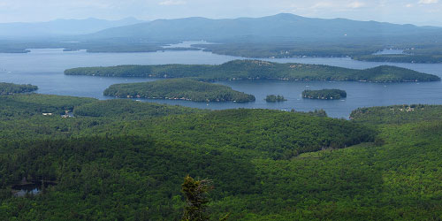 Panoramic View of Lake Winnipesaukee - New Hampshire's Lakes Region