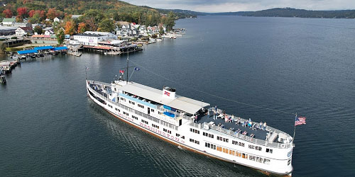 M/S Mount Washington near Dock - Mount Washington Cruises - Weirs Beach, NH